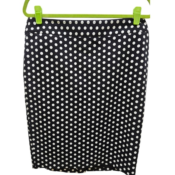 Ann Taylor Dresses & Skirts - NEW Ann Taylor LOFT Polka Dot Pencil Skirt Business Career Black White Womens 12